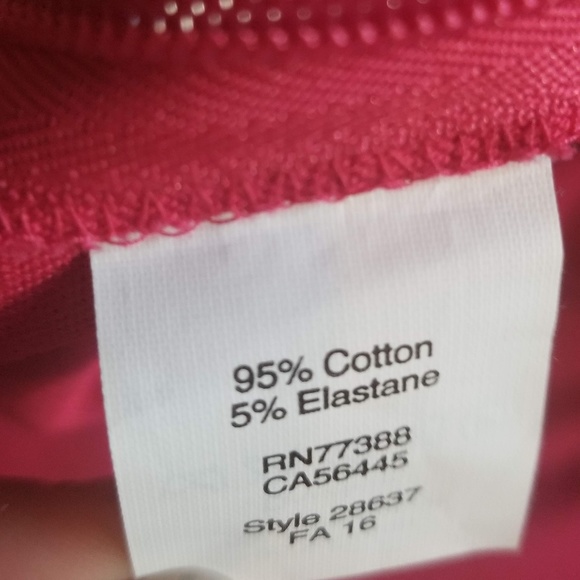 J.Crew Red Winnie Pant City Fit - Picture 6 of 6